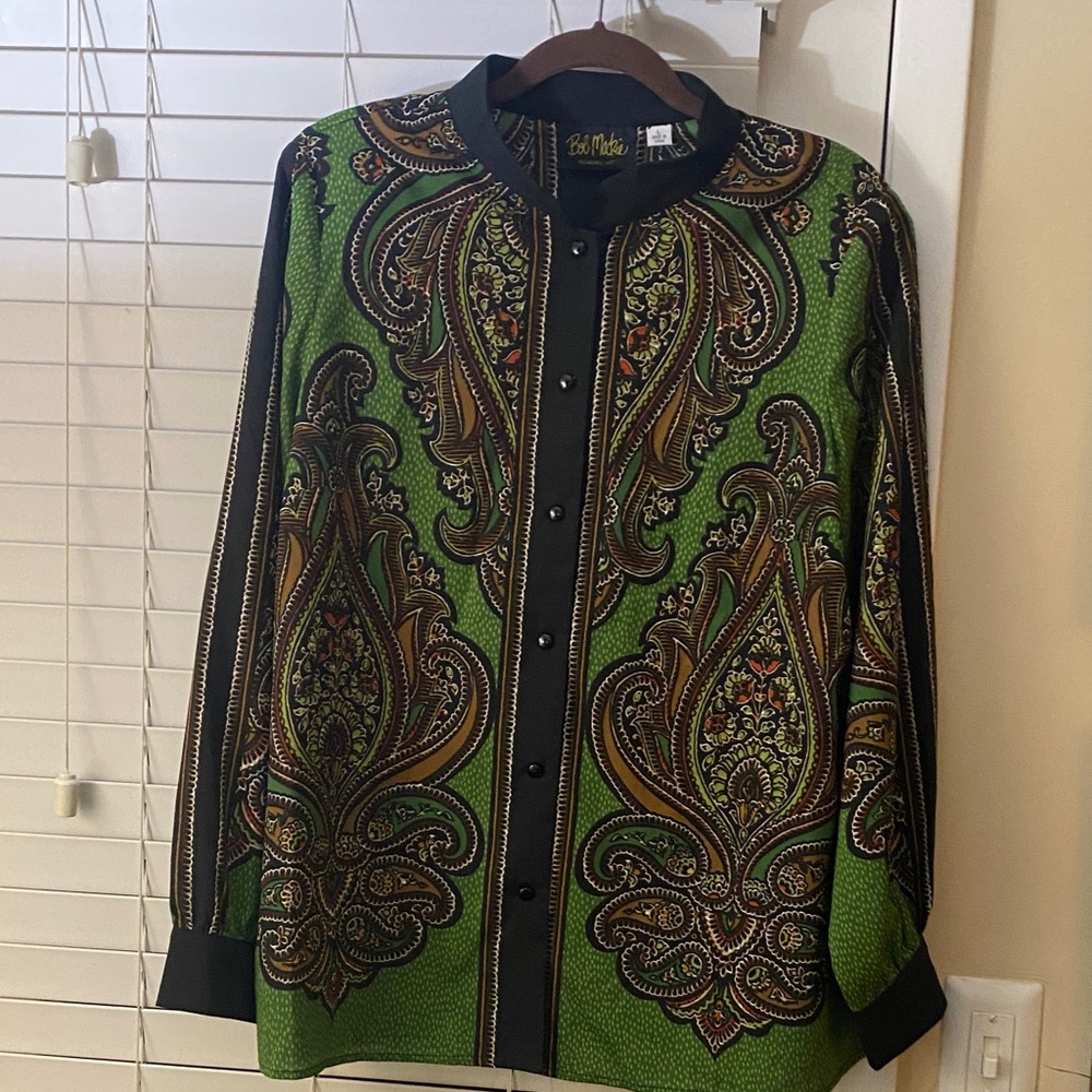 Bob Mackie Black and Gold Wearable Art 
Vintage